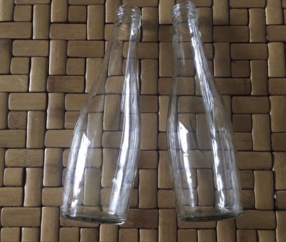 Butelki szklane 330 ml - na soki, syropy, nalewki lub do dekoracji