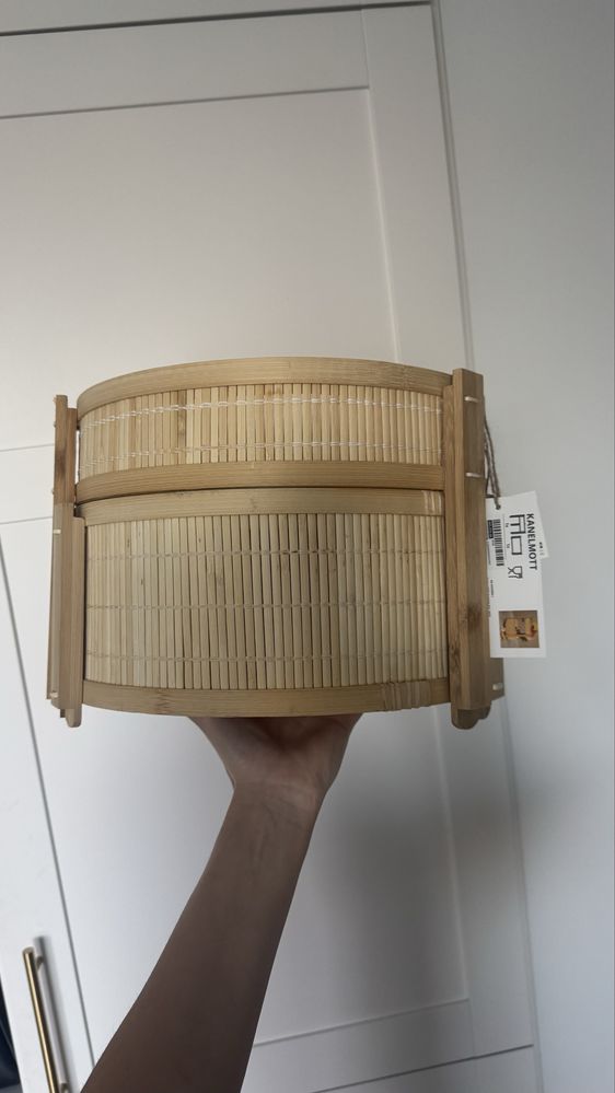 Ikea KANELMOTT Kosz na owoce/warzywa, zestaw 2 szt, bambus