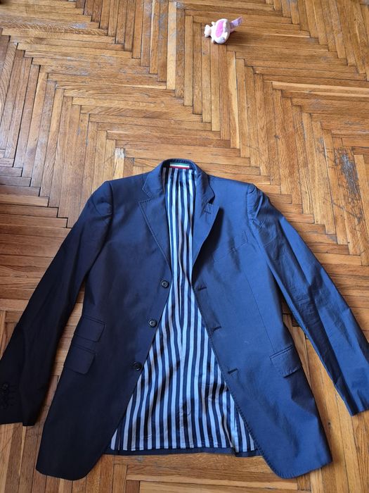 Пиджак Moschino, р.52 , синій, кежуал.