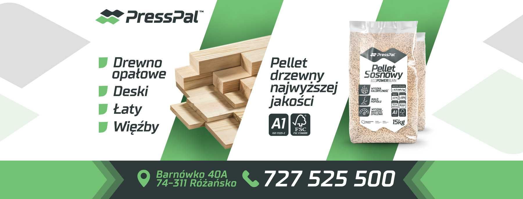 Pellet sosnowy 6mm A1 certyfikat FSC - PRODUCENT PressPal