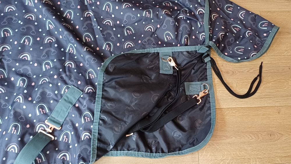 NOWA Przepiękna derka padokowa przeciwdeszczowa dla kucyka, 115