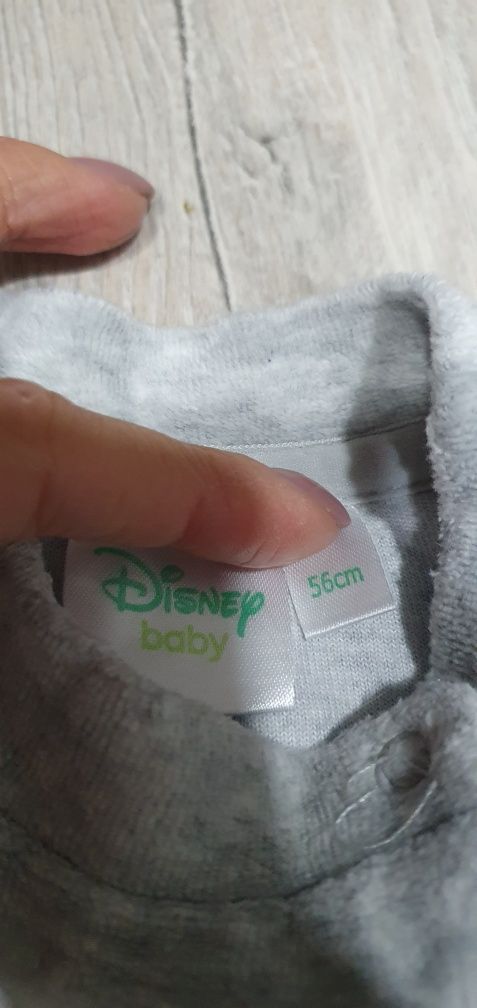 Śpiochy rampers pajac plusz welur 56  ciepły miś disney cool club