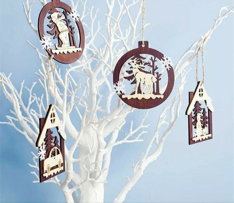 100 Ficheiros decorações de natal para máquinas a laser ,CNC, mdf