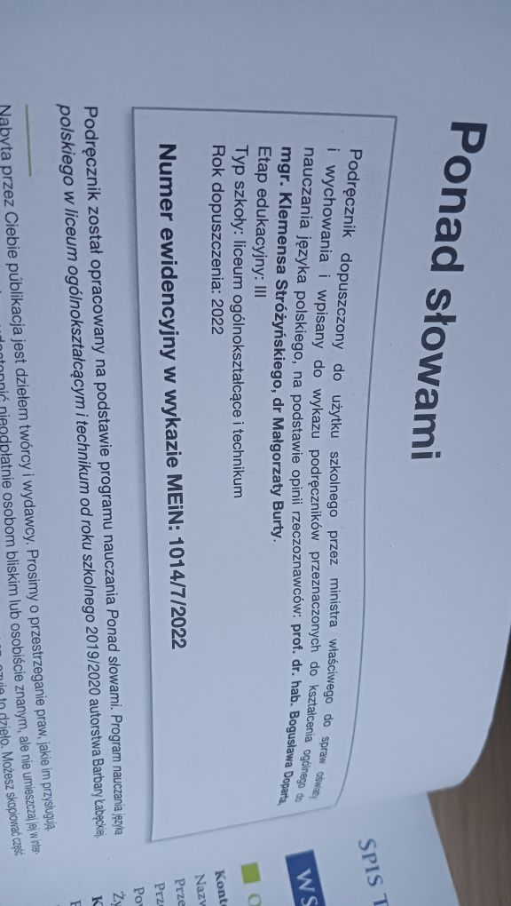 Ponad słowami 4 Nowa era