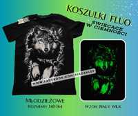 Koszulka Świecąca w ciemności T-shirt  Młodzieżowy Nowy