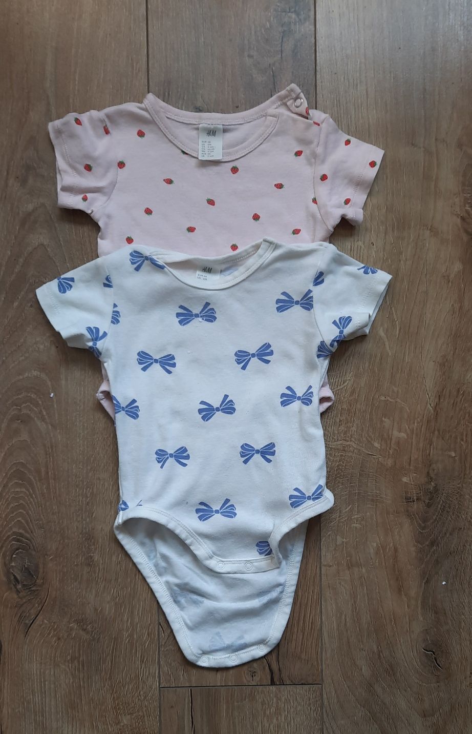 Zestaw 2 body niemowlęcych H&M  r.68