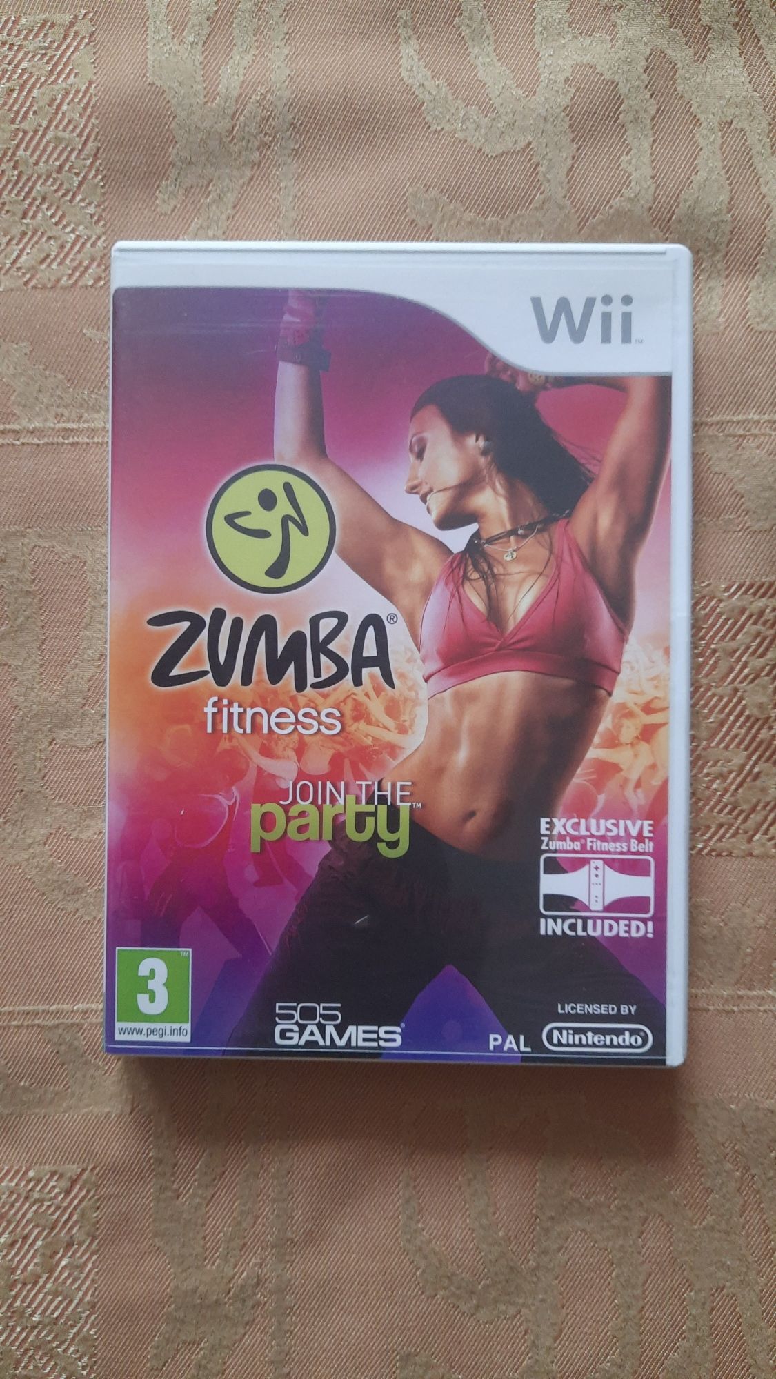 Nintendo WII ZUMBA Fitness,  диск в комплекті з поясом