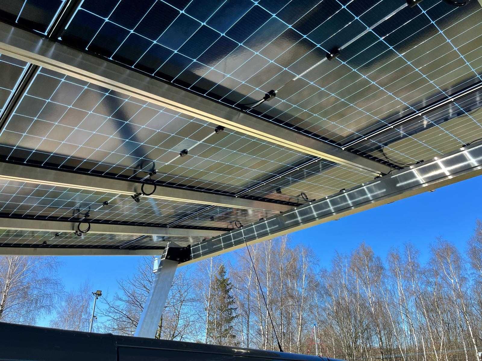 Carport Premium kafarowany/wbijany, 9 kWp