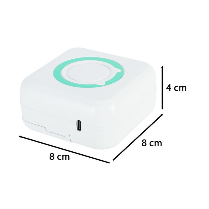 Drukarka Mini Termiczna do Zdjęć Etykiet Przenośna Kabel USB Papier