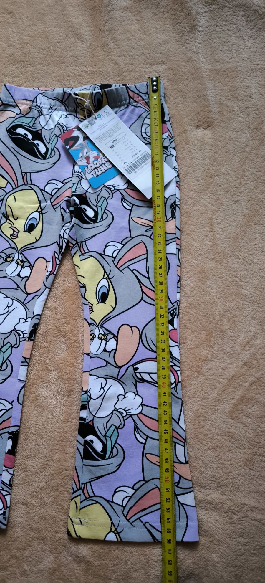 Nowe legginsy coccodrillo r. 98 looney tunes