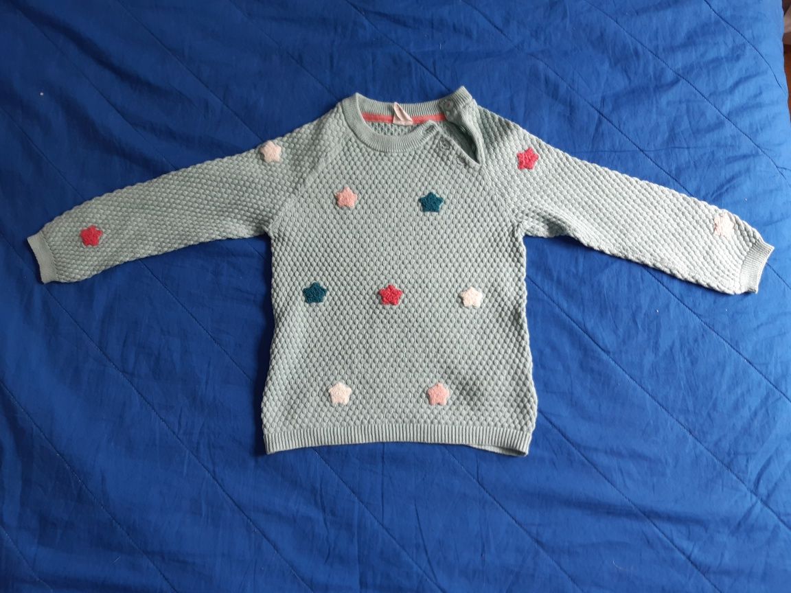 Turkusowy sweter h&m rozmiar 98
