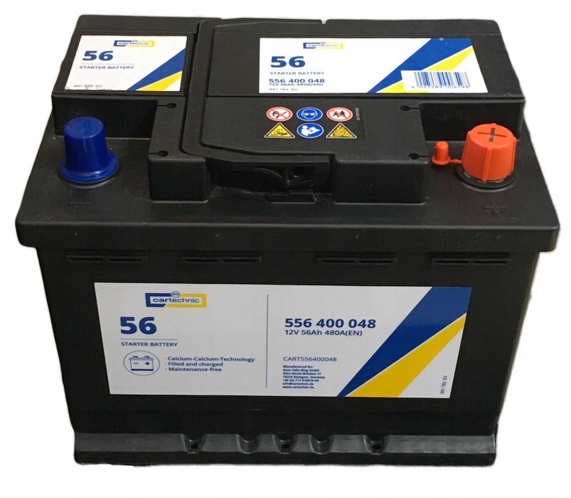 Akumulator VARTA  Cartechnic 12V 56ah 480a P+ Radom wysyłka free