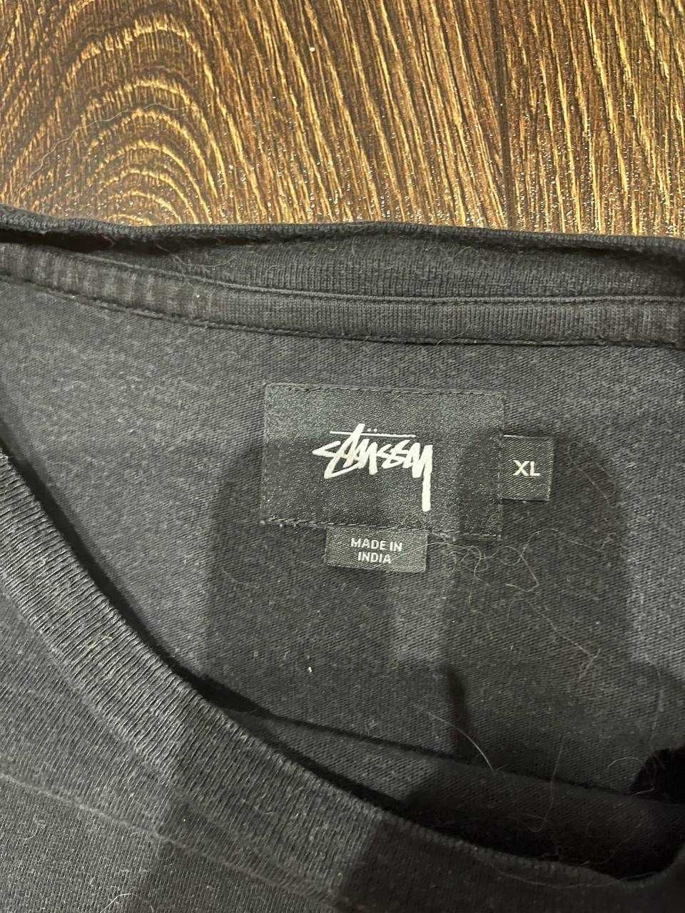 Футболка Stussy Tape Stripe Longsleeve Crew