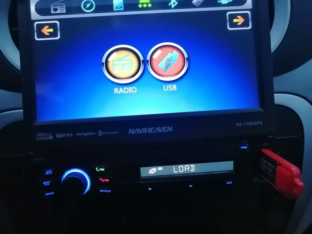 Radio samochodowe z nawigacja GPS kamera cofania USB