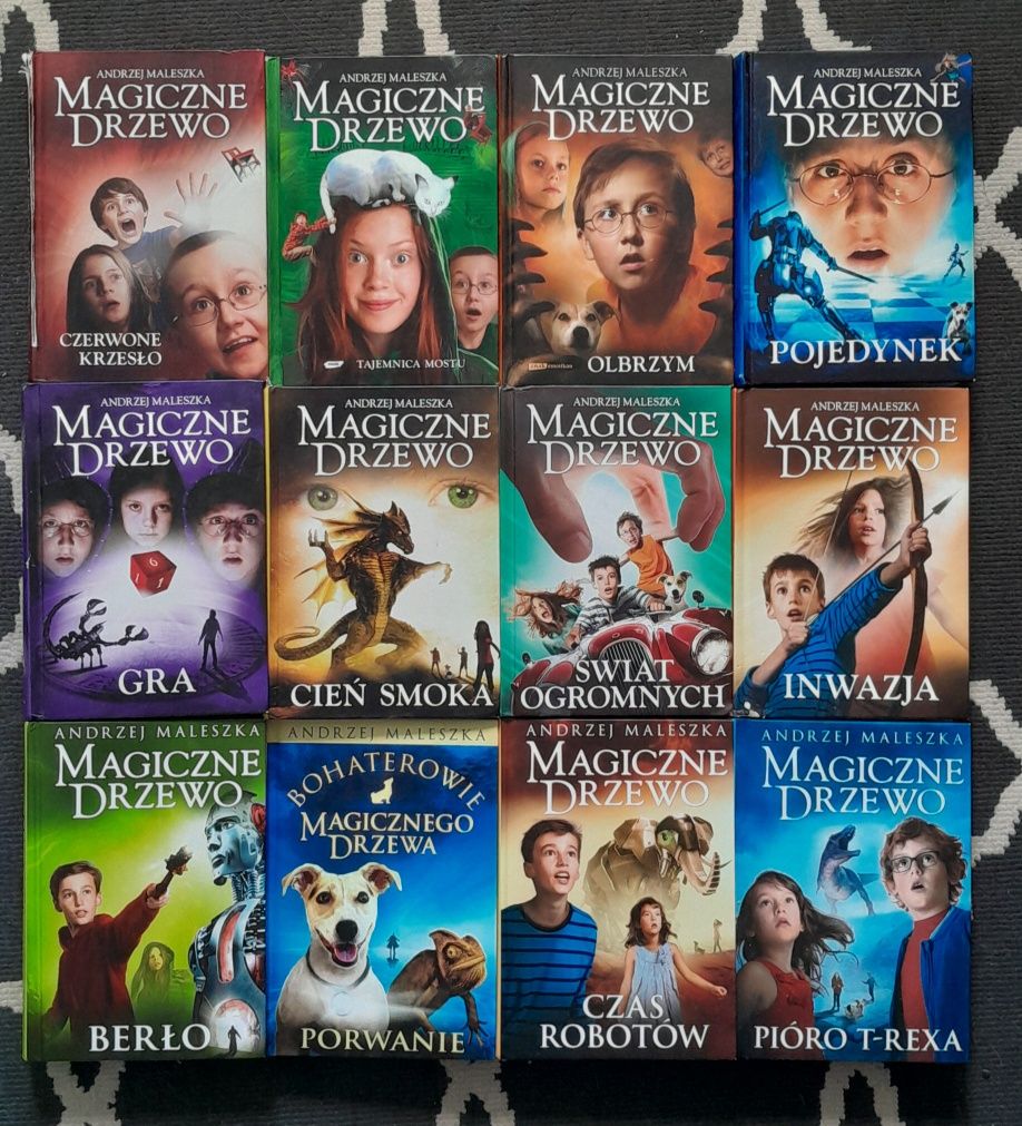 12 książek z serii "Magiczne drzewo"