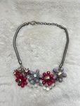Naszyjnik stary vintage Coast kwiaty floral coquette ciężki artdeco 21