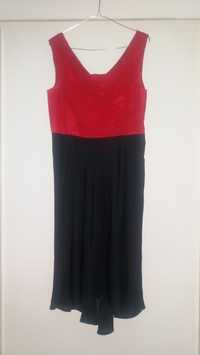 Czerwono-czarna sukienka firmy Orsay rozm. 40