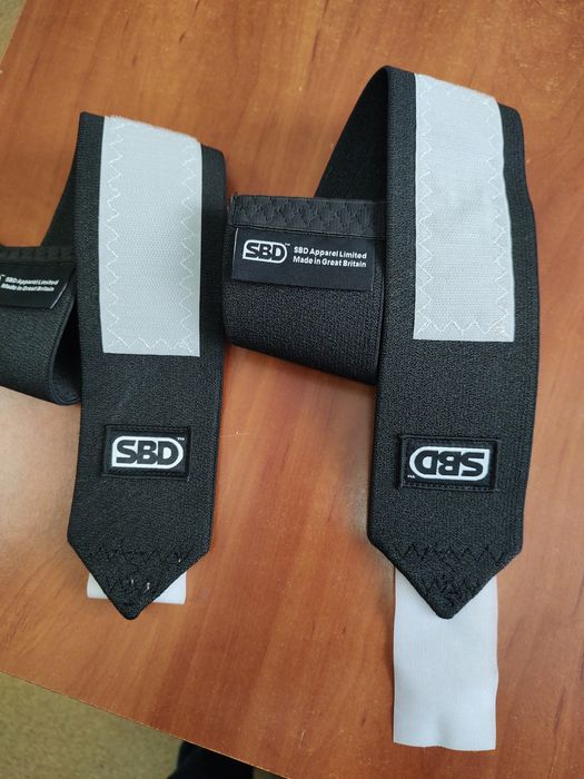 Бинти кистьові SBD, чорно-білі, 60 см, жорсткі