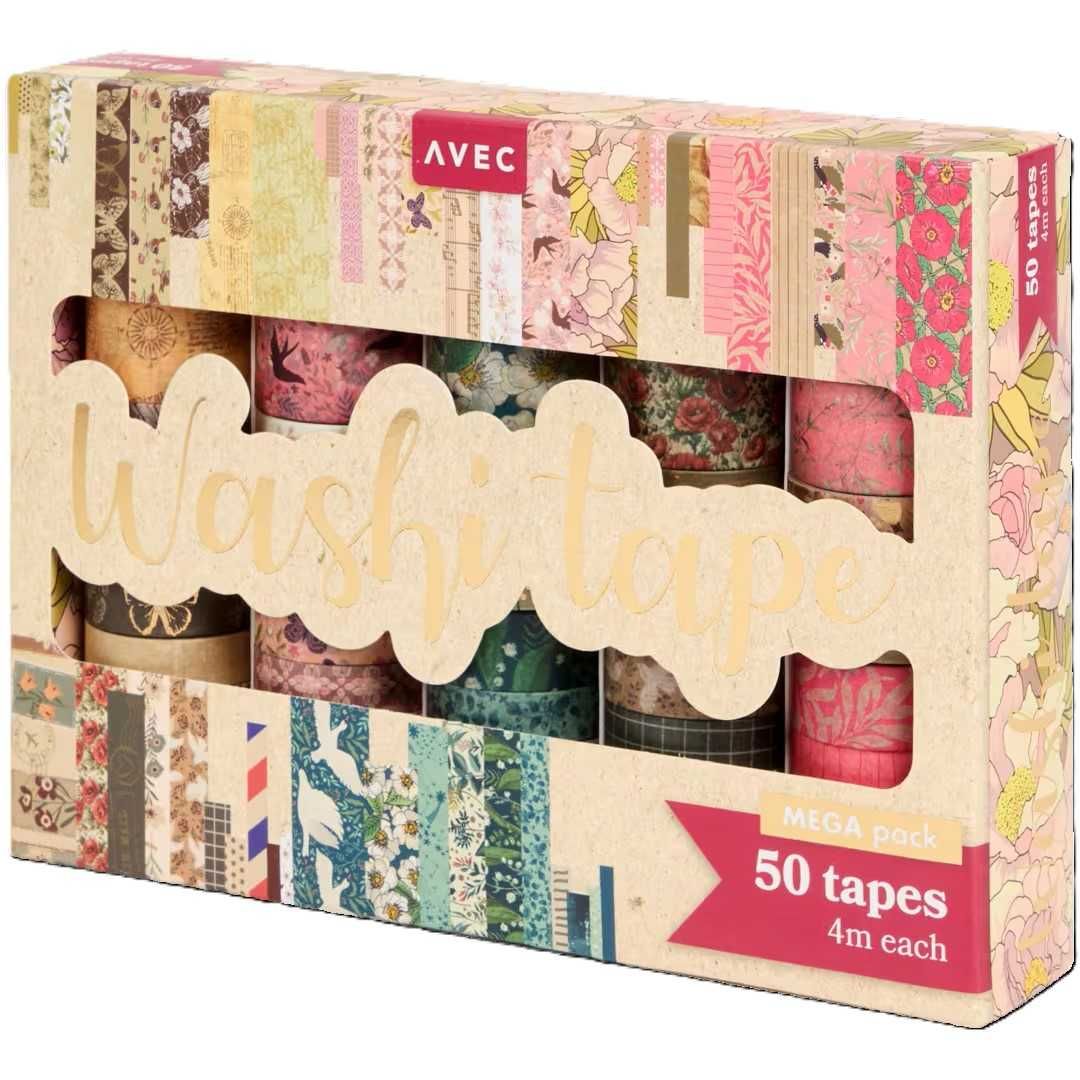 Zestaw 50szt dekoracyjnych Washi taśm scrapbooking ozdoby rękodzieło