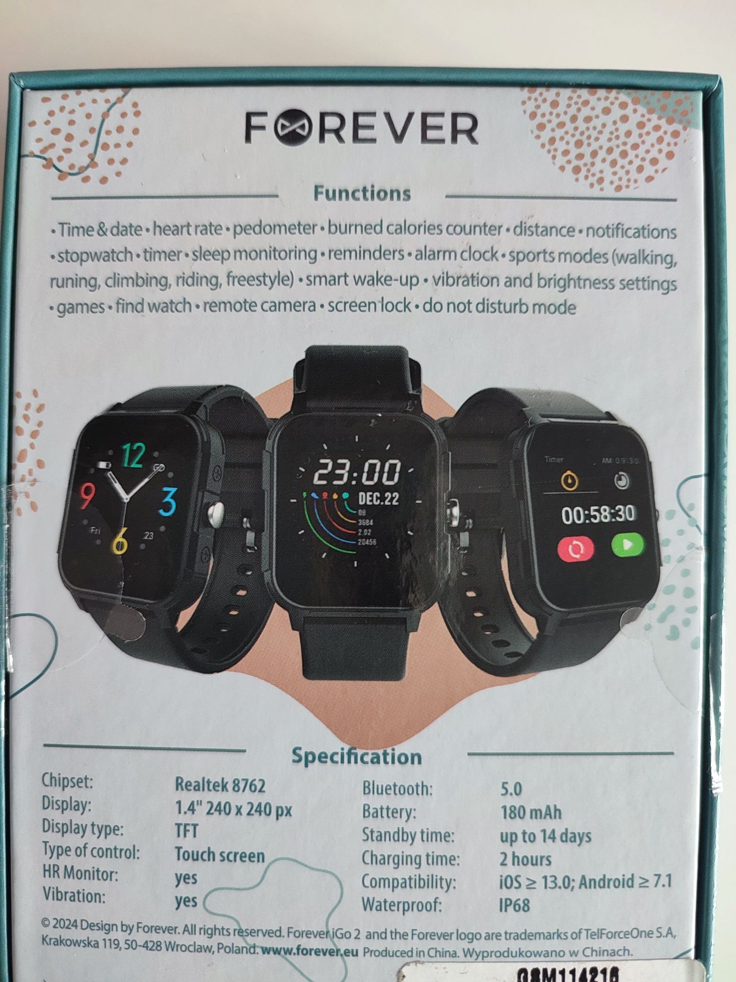 Smartwatch Forever i Go 2