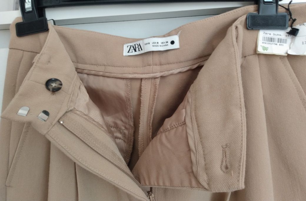 Eleganckie materiałowe spodnie Zara 36/S