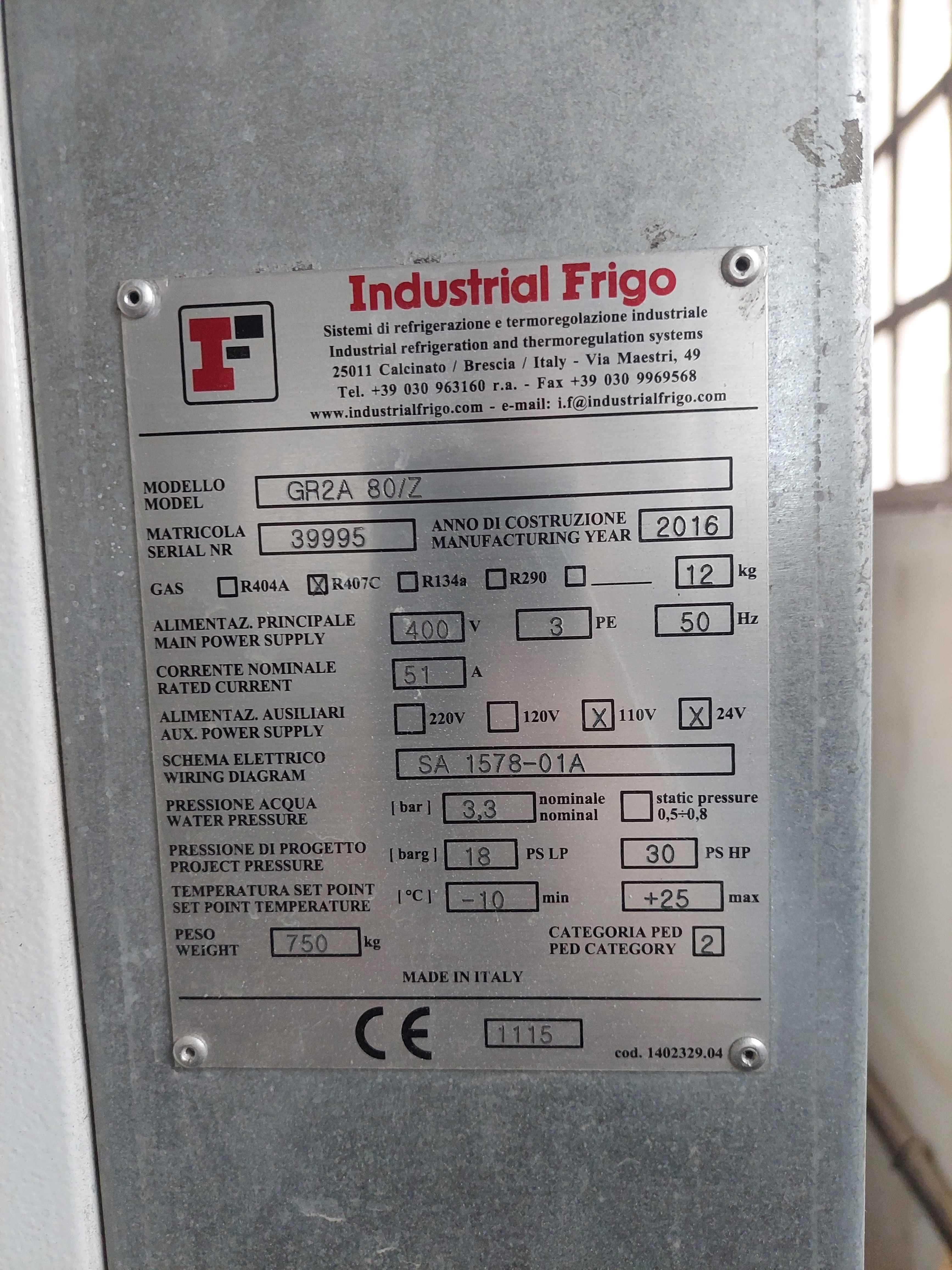 Refrigerador Industrial 80 KW