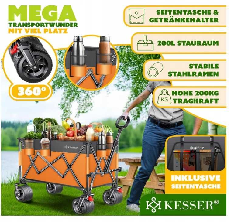 Wózek transportowy GTR9000 wózek ręczny 200litrów