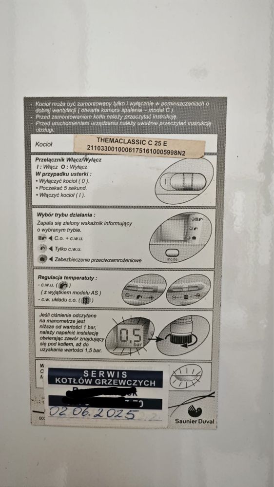 Kocioł Gazowy Thema Classic C 25E