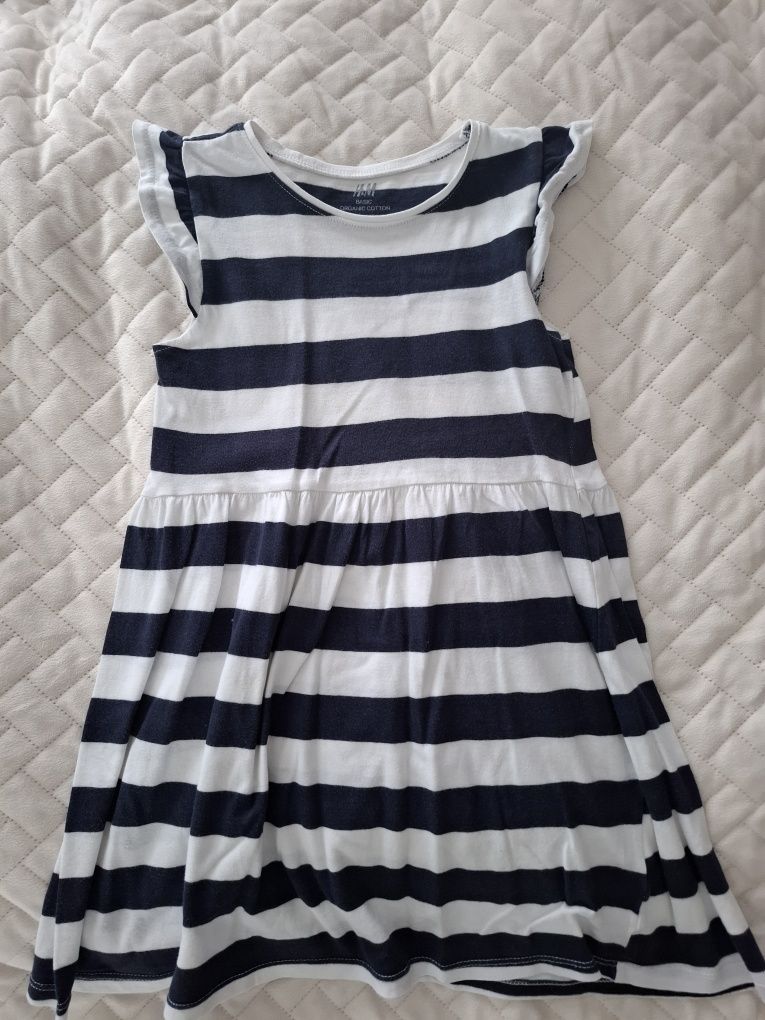 Letnia sukienka h&m 110-116 paski