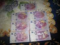 notas de 0 euro souvenir de varios paises-lote 11