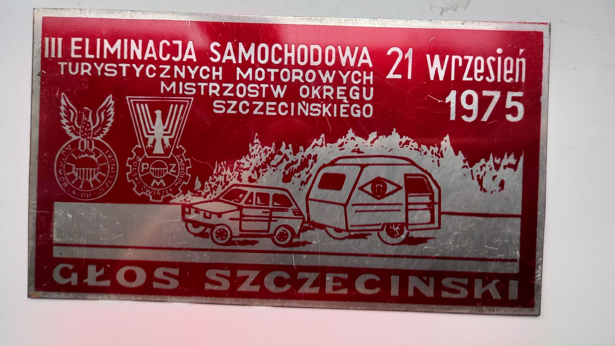 49-letnia pamiątka turystyczno-samochodowa