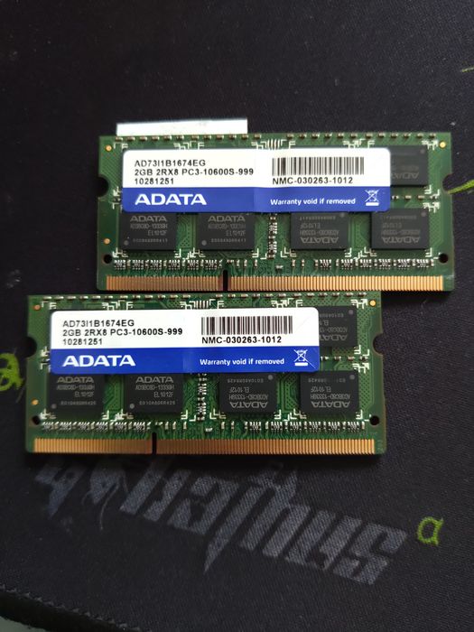 Pamięć Ram 2 gb 2 sztuki adata