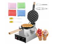 Gofrownica bąbelkowa Bubble Waffle Obrotowa 1400W + Akcesoria