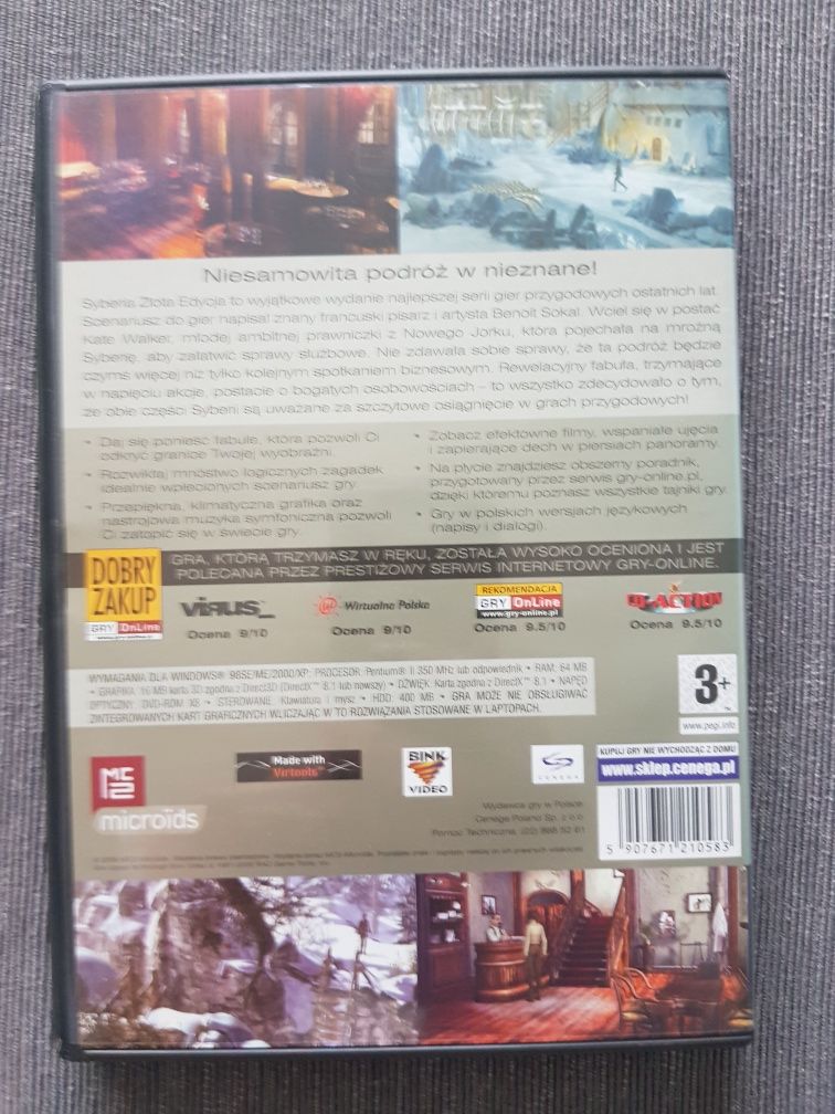 Gra Syberia Złota Edycja, Syberia i Syberia 2 na PC