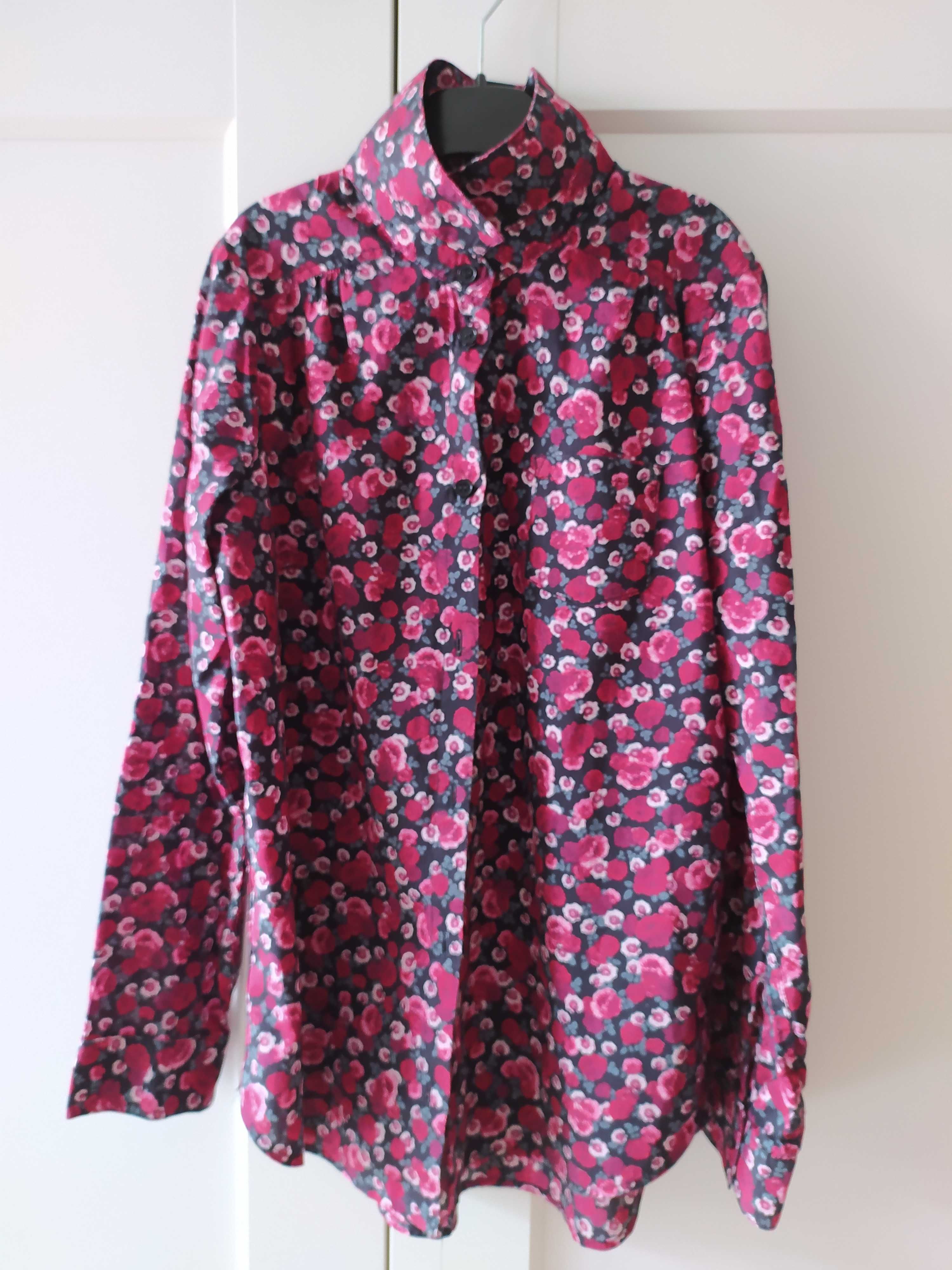 H&M, koszula, dziecięca, bawełniana, kwiaty, 146r.