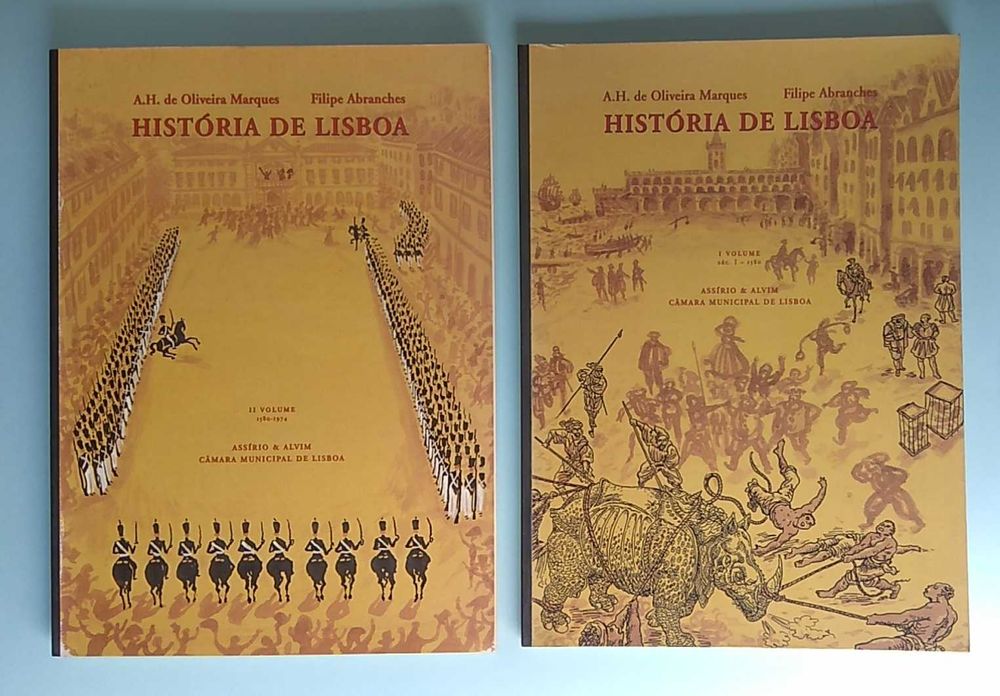 História de Lisboa [2 volumes] Filipe Abranches & Oliveira Marques