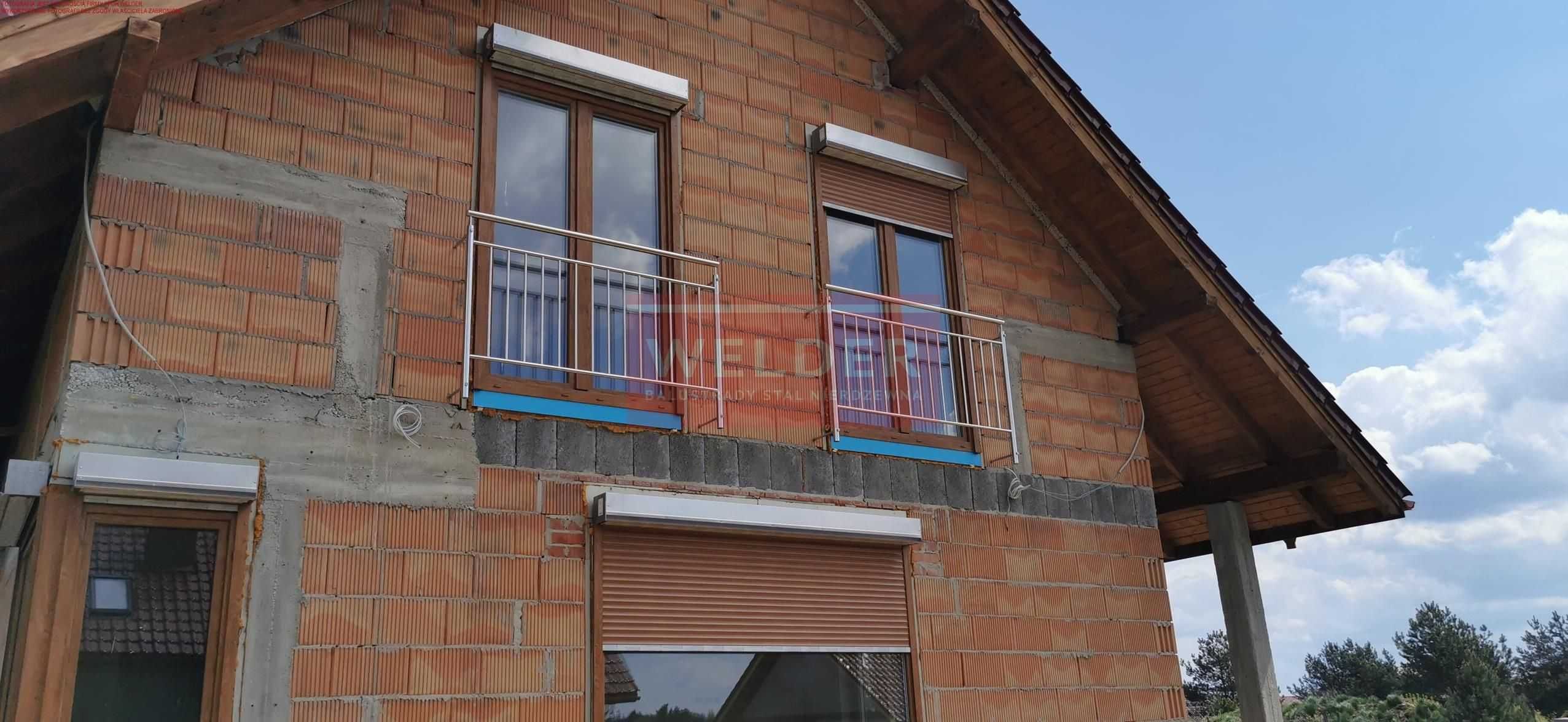 Balustrady Harfa nierdzewna szklane antracyt francuskie