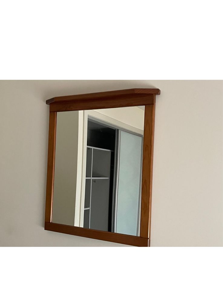 Espelho quarto acabamento cereja