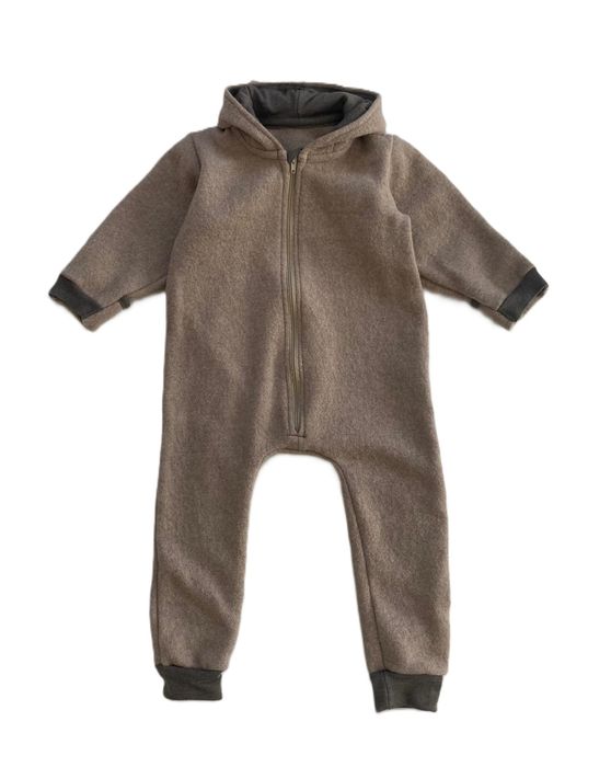 Kombinezon 100% wełna  104 cm parzona wool wełniany eko kaptur