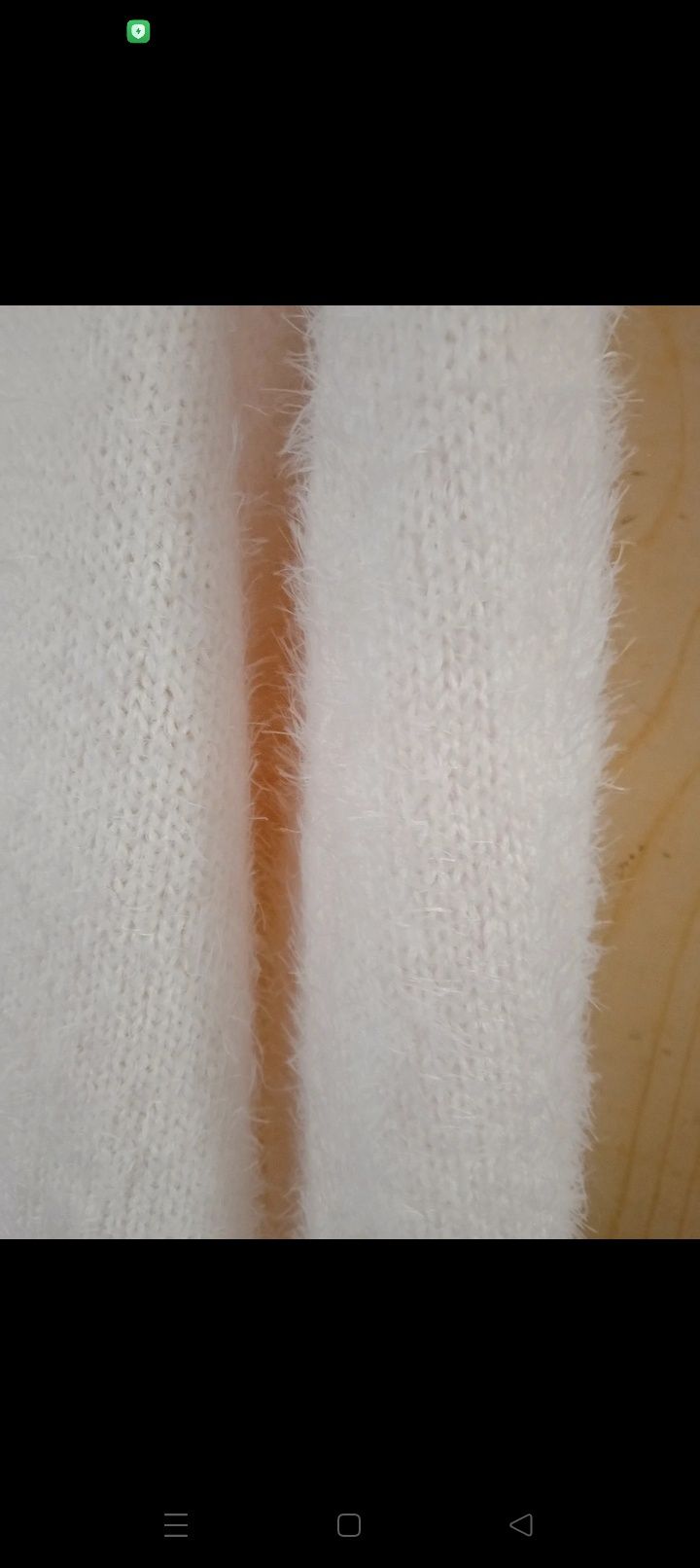 Sweter a'la alpaka, piękny tył