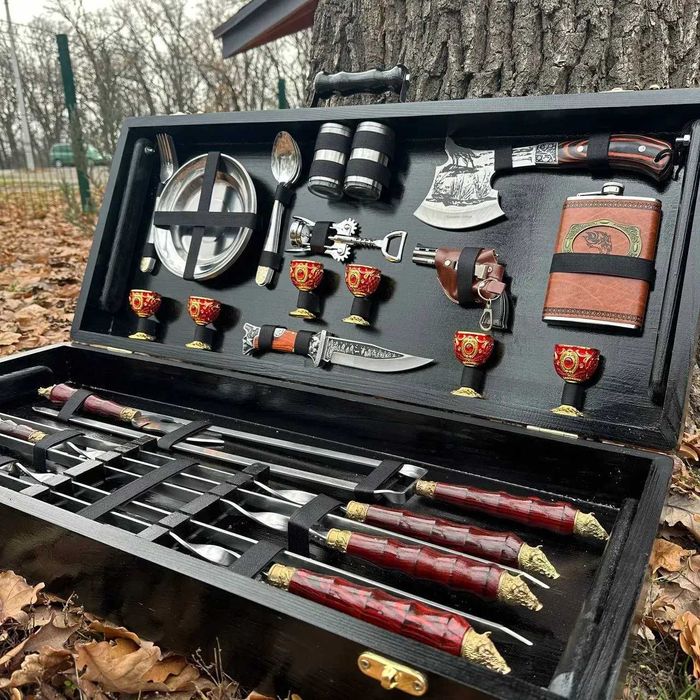 Набр шампурів в кейсі ПАН / подарунок для чоловіка  Лімітований!