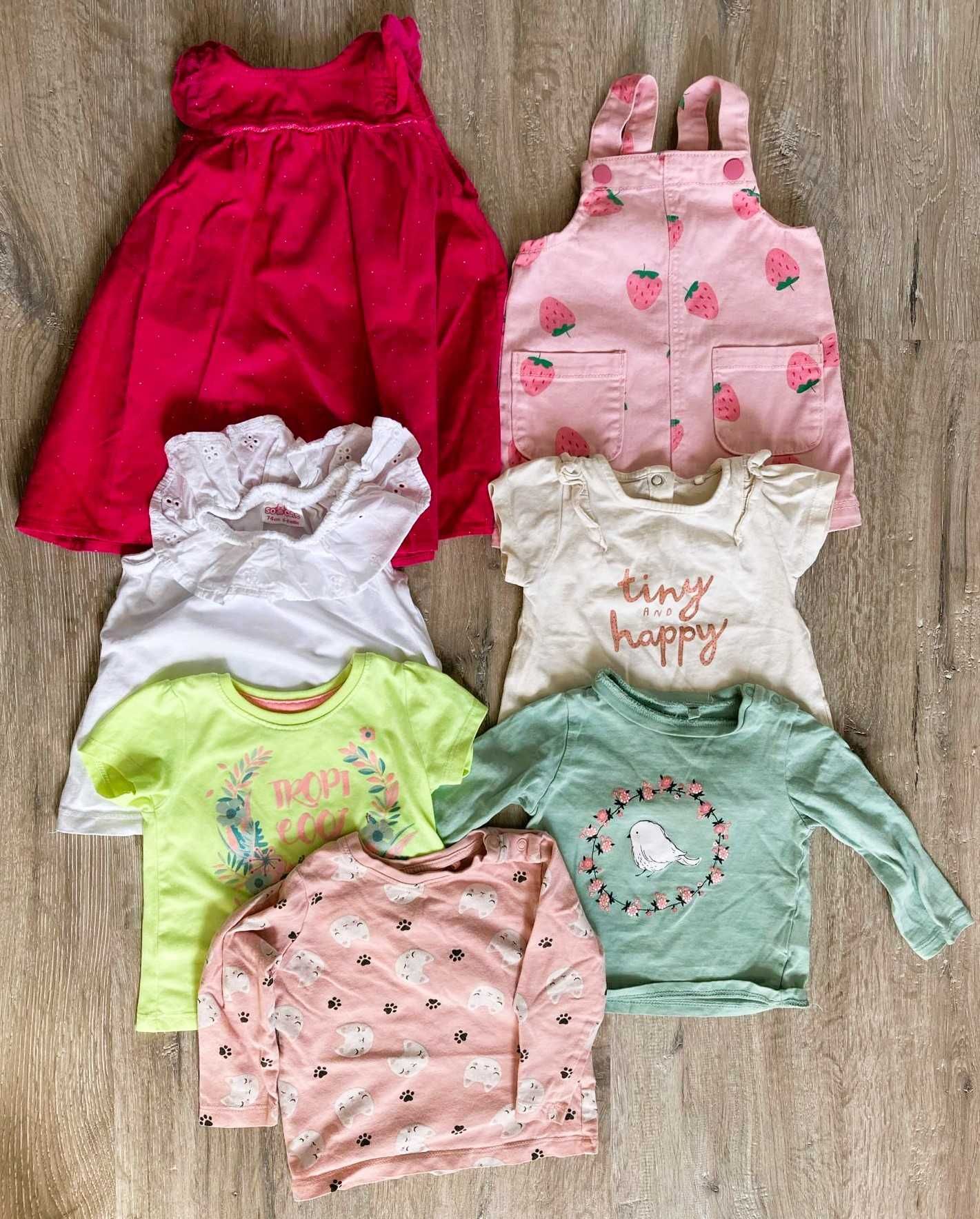 Paczka dla dziewczynki 31 szt.r.74-H&M,C&A,Cool Club,So Cute- stan bdb