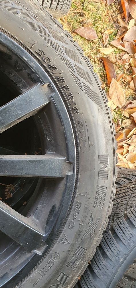 Komplet felg koła felgi czarne 16" 5x112 caddy vw