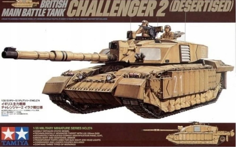 Model 1:35 Czołg CHALLENGER 2 Desertised TAMIYA 35274