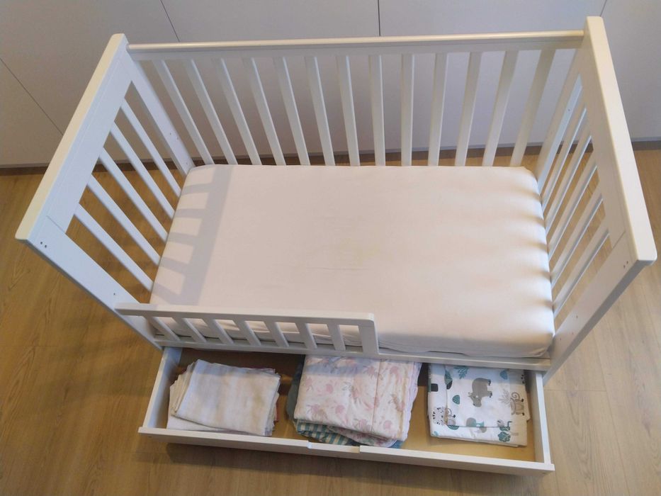 Łóżeczko Klupś Iwo 120×60 z materacem