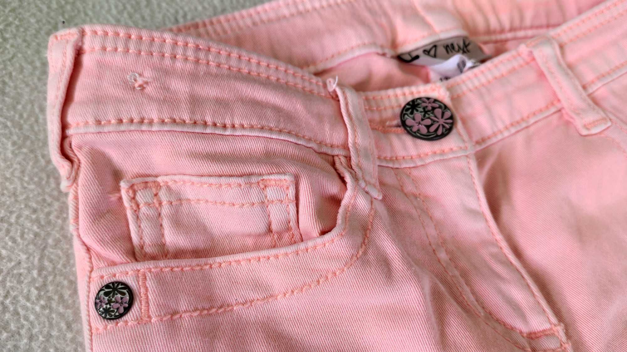 H&M, NEXT spodnie rurki bluzka zwiewna, Zestaw wiosenno-letni, r.122