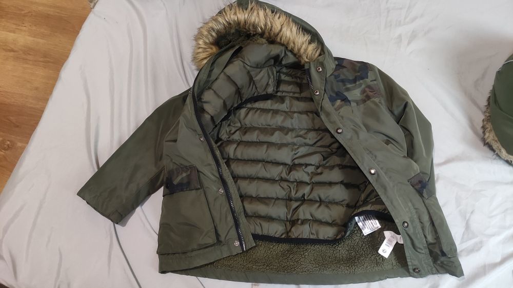 Kurtka z podpinką zimowa chłopiec 5-6 lat