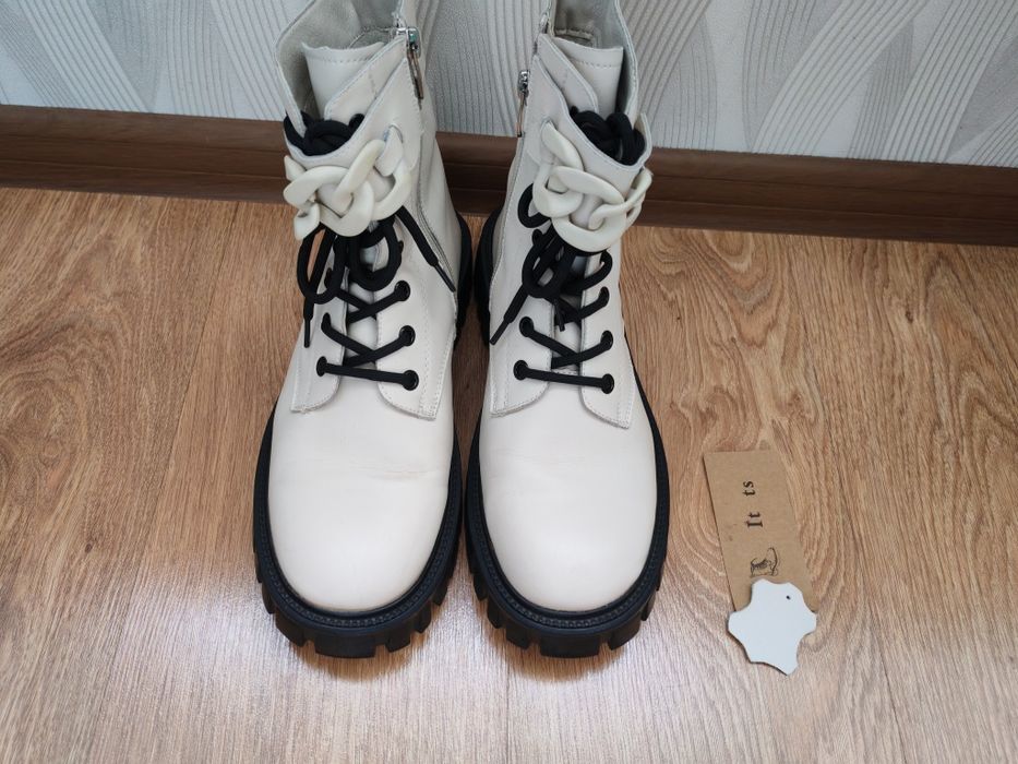 Шкіряні жіночі демі ботінки, шкіряні жіночі демі черевики, р.39-40