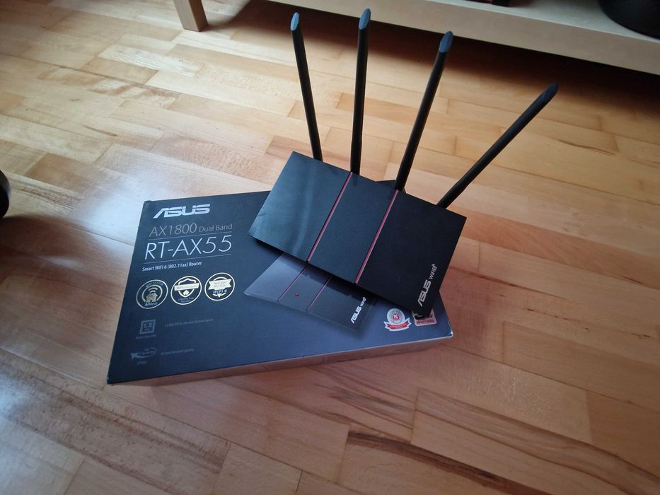 Router ASUS RT-AX55 2.4 / 5 GHz (DualBand), Wi-Fi Mesh GWARANCJA