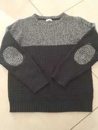 Swetr chlopiecy, 134, czarno szary